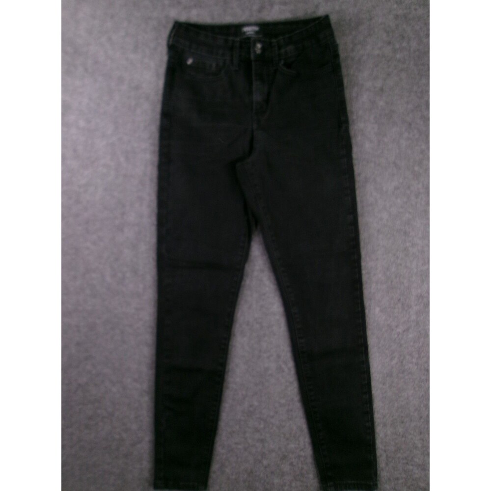 Levis Jeans Women 4 Black Ultra High Rise Super Skinny Dark Wash Denizen Causal